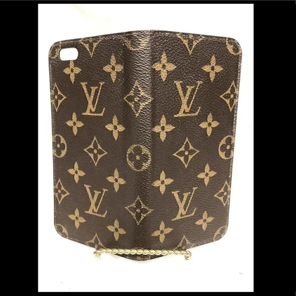 Louis Vuitton Monogram Folio IPhone 6 Plus Case M61423 LV E4360